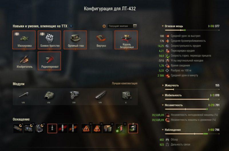 ЛТ-432 — советский премиумный легкий танк 8 уровня в World of Tanks.