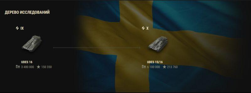 UDES 15/16 — шведский средний танк 10 уровня в World of Tanks