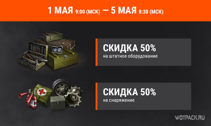 Подарки и акции ко Дню Победы в WoT