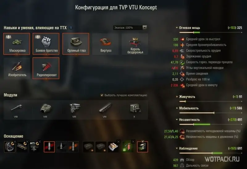 Конфигурация TVP VTU Koncept 