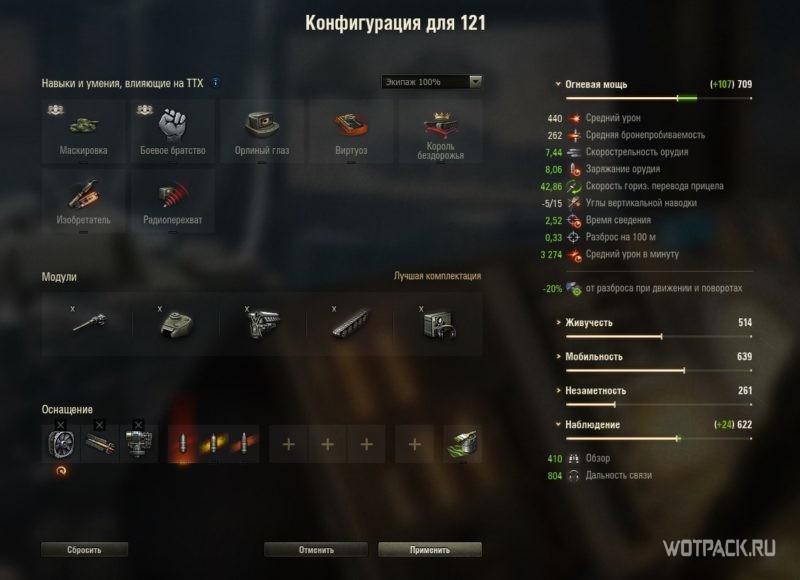 121 конфигурация