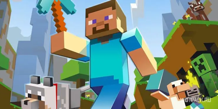 Minecraft – Стив с киркой