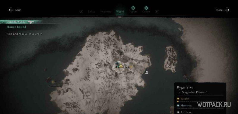 Assassin's creed valhalla, A Localização do mapa do tesouro de