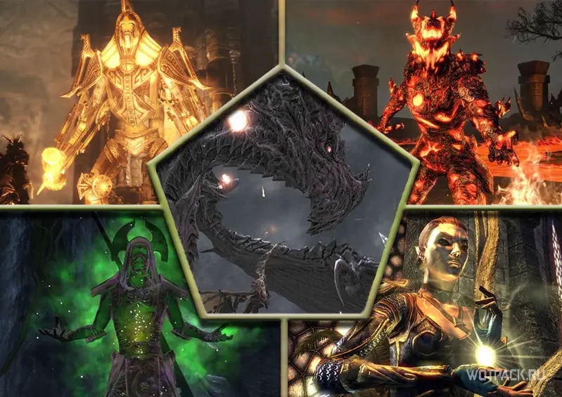 The Elder Scrolls – Мастер-кузнец, Альмалексия, Валкин Скория, Змей, Алдуин