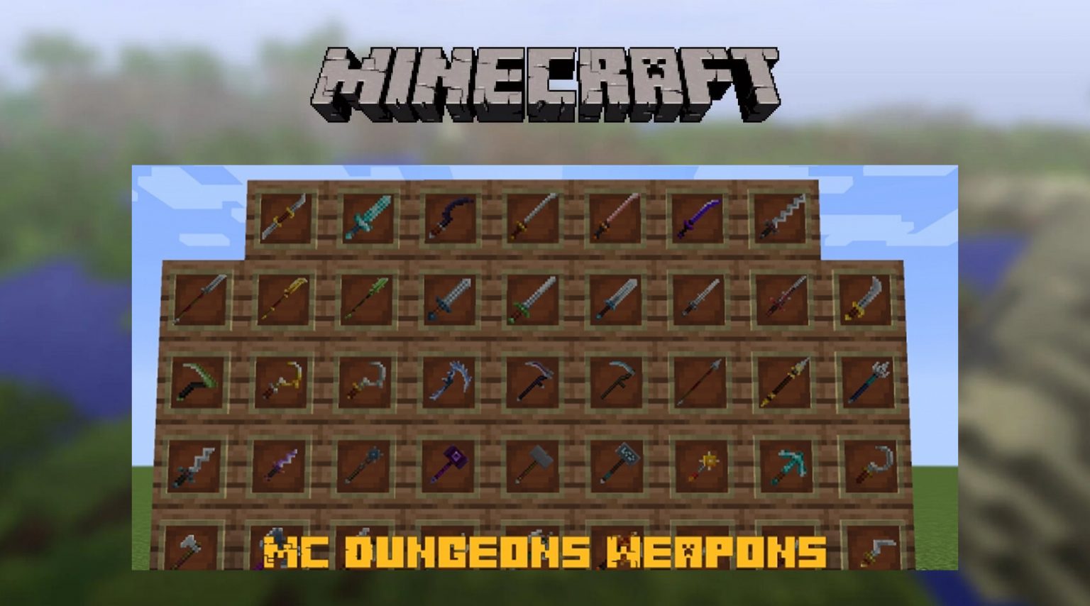 mods อาวุธที่ดีที่สุดสำหรับ Minecraft