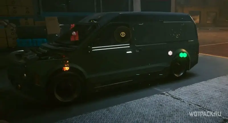 черный фургон в квесте «Легкие деньги» в Cyberpunk 2077