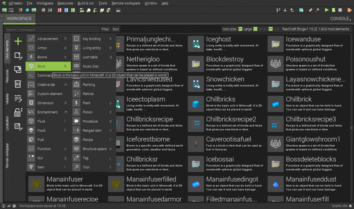 Guide de modification de Minecraft avec MCreator