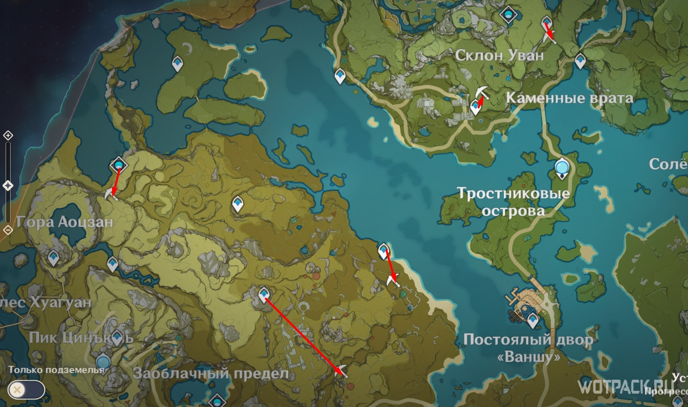 Карта кор ляписов