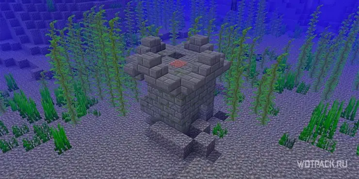 Подводные руины - небольшие постройки с множеством ресурсов