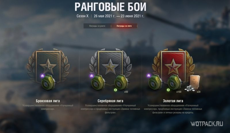 награды за лиги