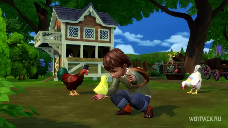 The Sims 4 «Загородная жизнь» курицы