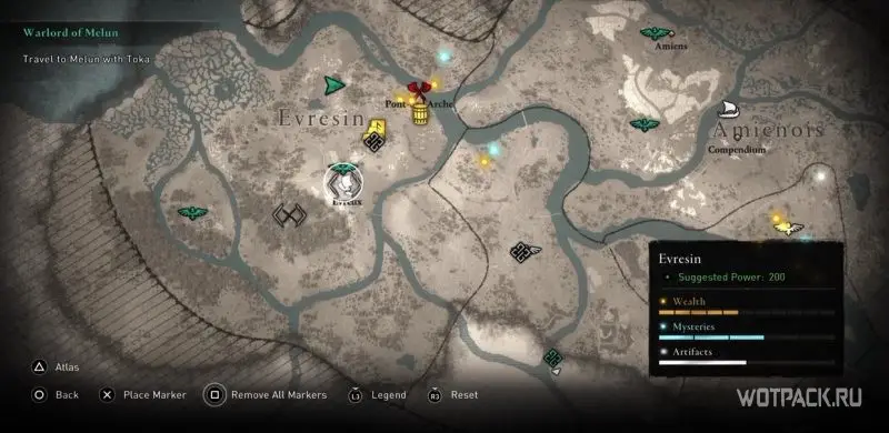 Assassin’s Creed Valhalla DLC «Осада Парижа» – карта