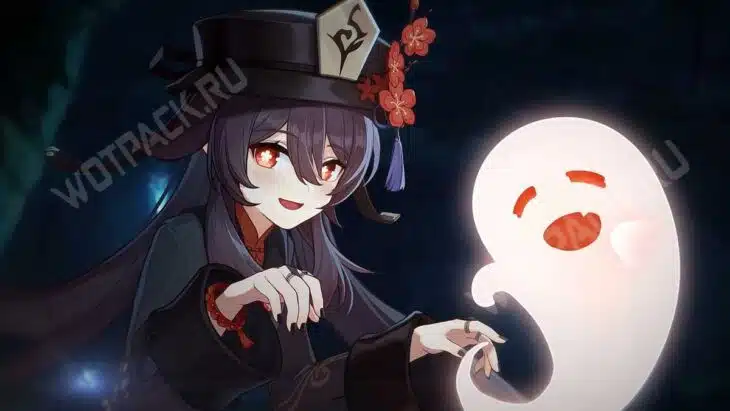 Призрак Ху Тао в лесу