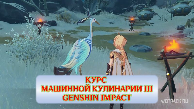 Курс Машинной кулинарии III Genshin Impact
