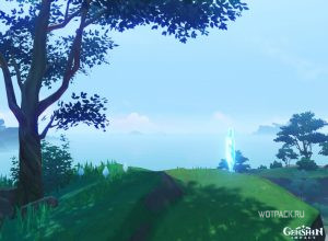 Призрак Ситоки на острове Цуруми в Genshin Impact: где найти светящиеся ракушки?