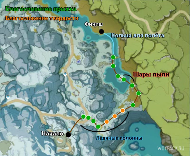 карта тренировки вверх и вниз