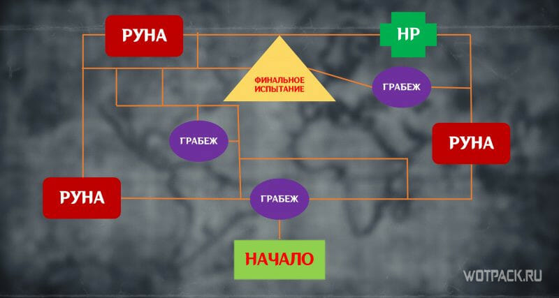 Карта Вызов желания Туманное подземелье в Genshin Impact