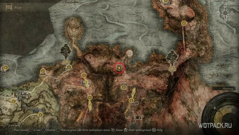 Драконий курган (1 обрывок карты)