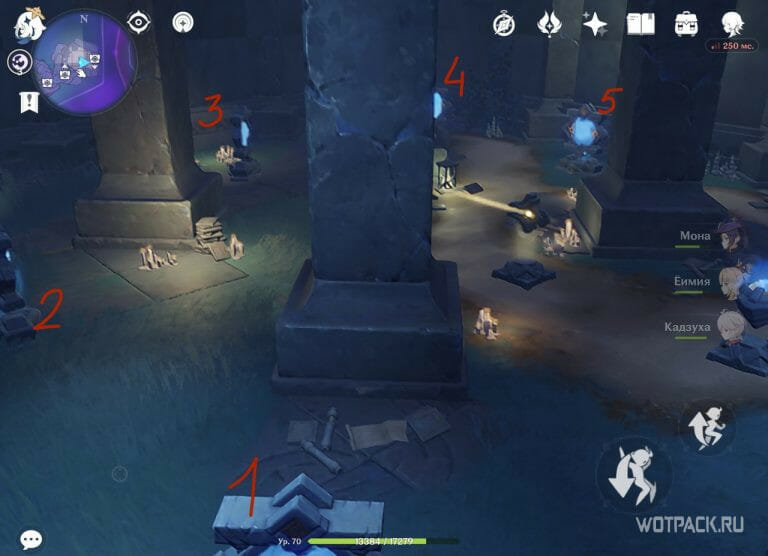 Damaged stone slab in Genshin Impact where to find and how to solve