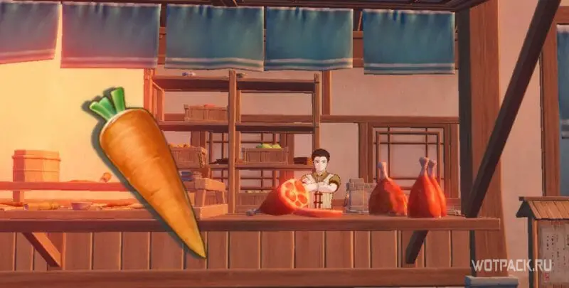 морковь в Genshin Impact: где купить и найти