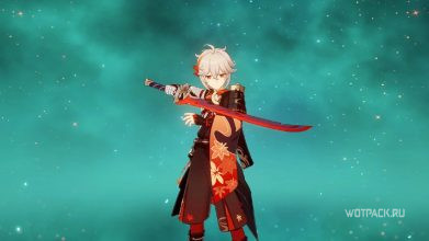 Слили геймплей Кадзухи с новым бесплатным мечом в Genshin Impact 2.8