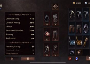 Статы персонажа в Diablo Immortal