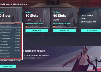 Стоимость серверов V Rising через портал GPortal