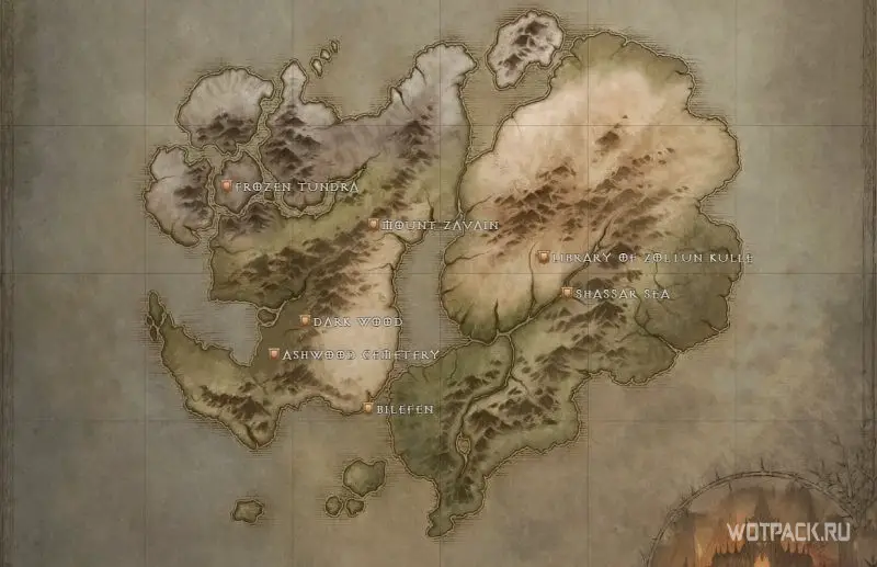 Интерактивная карта Diablo Immortal