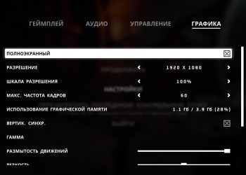 Первый раздел настроек Stray