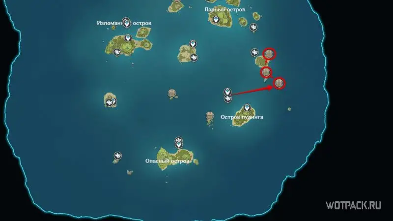 Восточные богатые сундуки (карта)