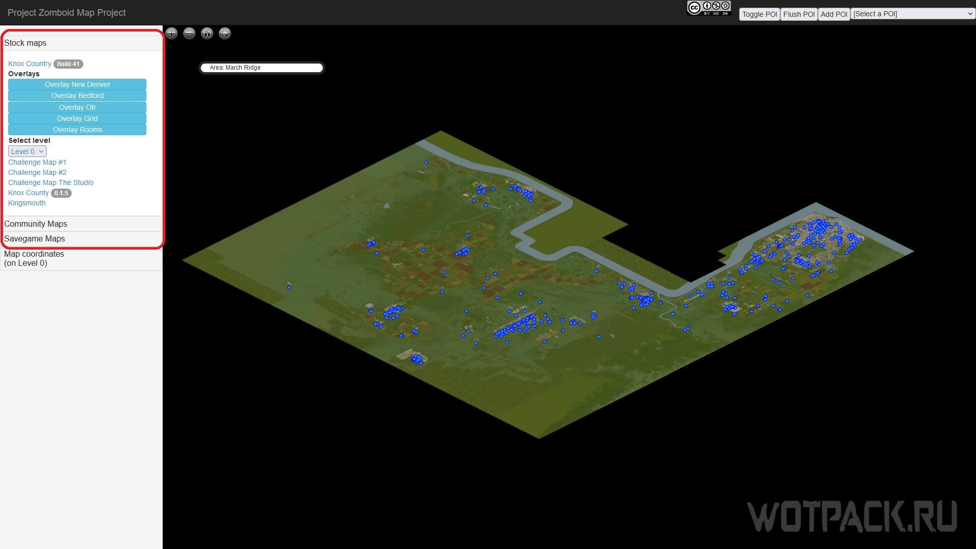 Project Zomboid interactive map of the world [all cities and bases]