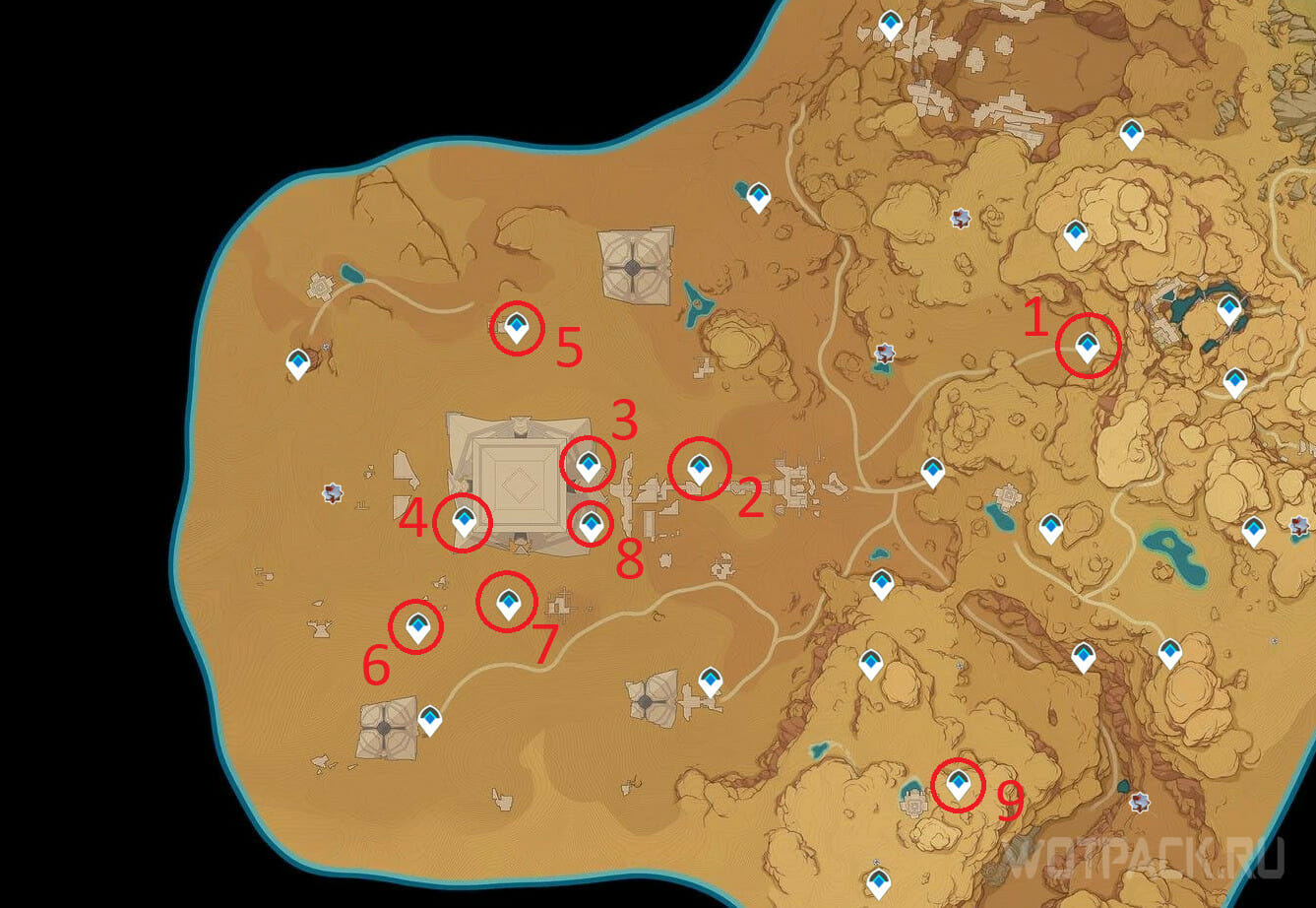 Все телепорты в пустыне в Genshin Impact: как найти и открыть [гайд]
