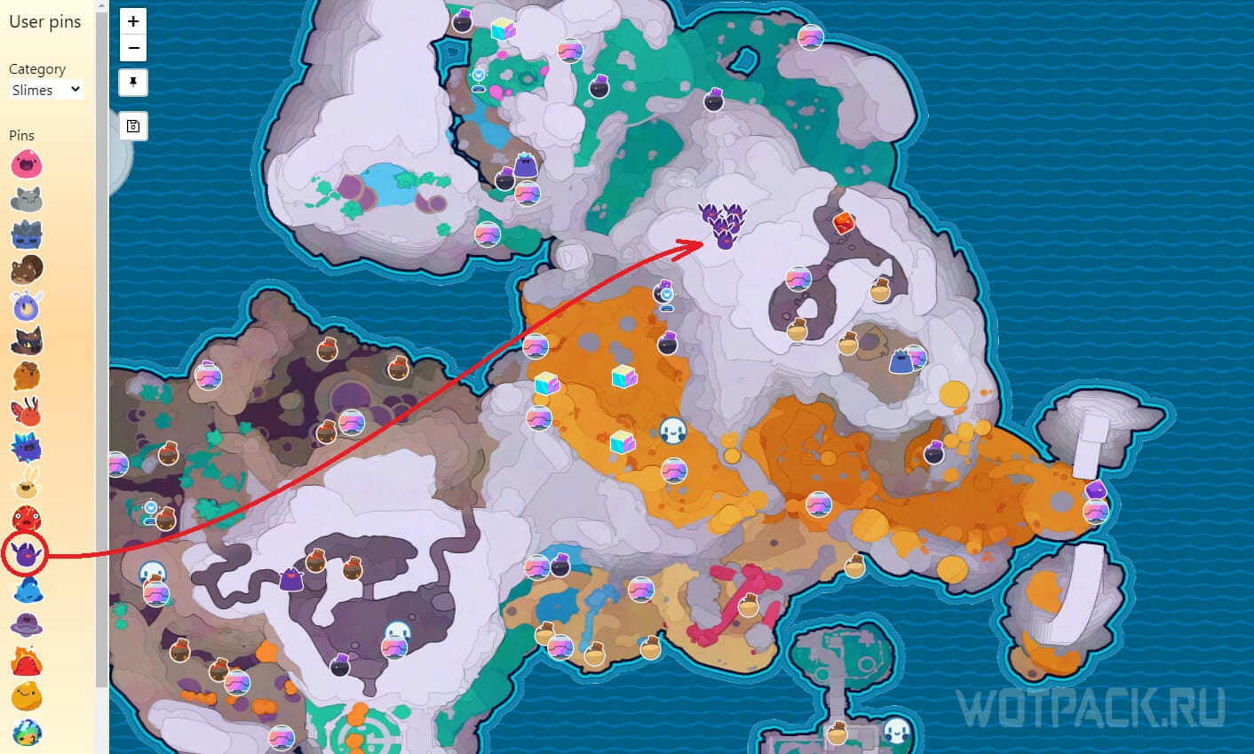 Slime Rancher 2 Interactive Map Written in React