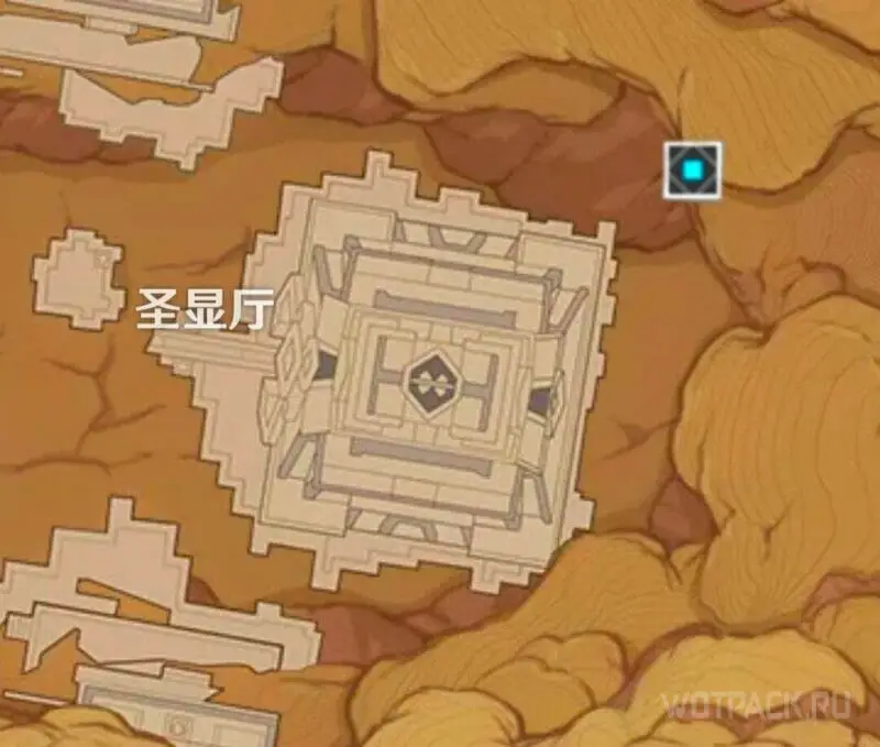 Подземелье с новыми артефактами на карте Сумеру