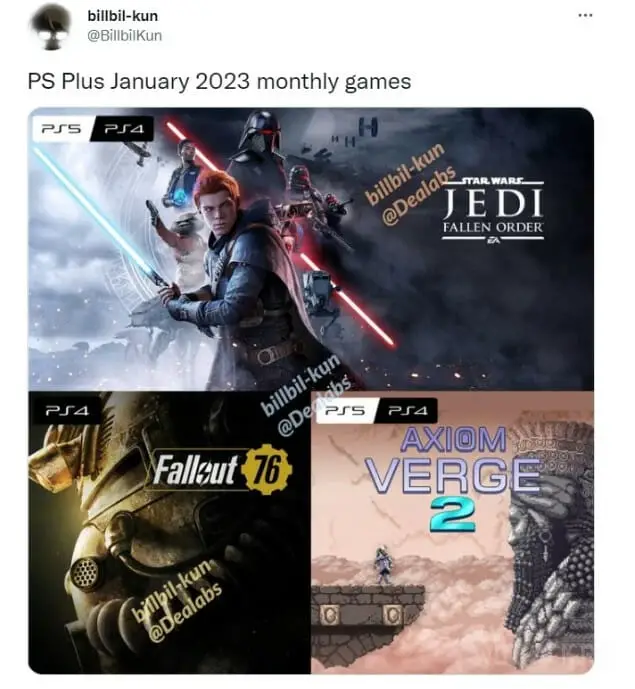 Список игр PS Plus в январе 2023 года