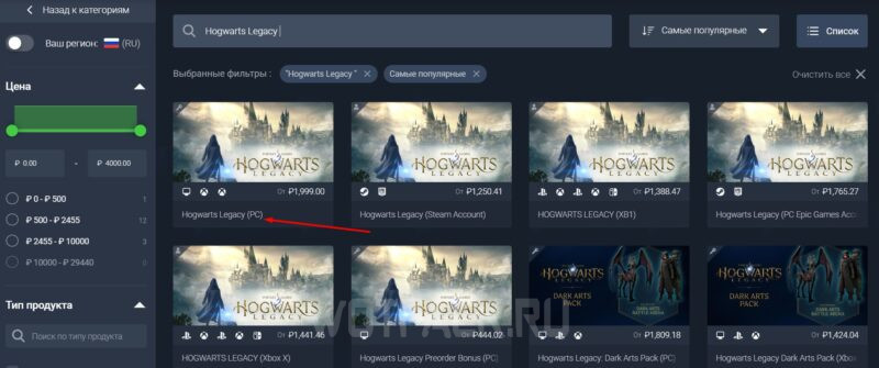 Как купить Hogwarts Legacy в России на ПК, PS4/PS5 и Xbox