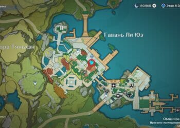 Расположение Бай Чжу и Ци Ци на Празднике морских фонарей на карте