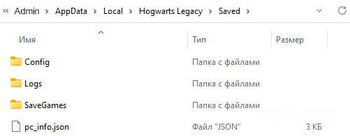 Percorso della cartella di salvataggio Hogwarts: Legacy su Windows