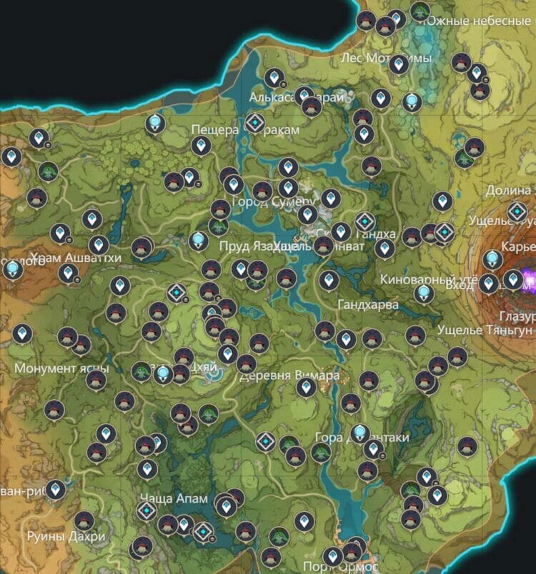Cave with 15 aranar chests in Genshin Impact💰: how to find and open