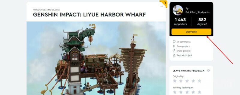 По Genshin Impact могут выпустить LEGO