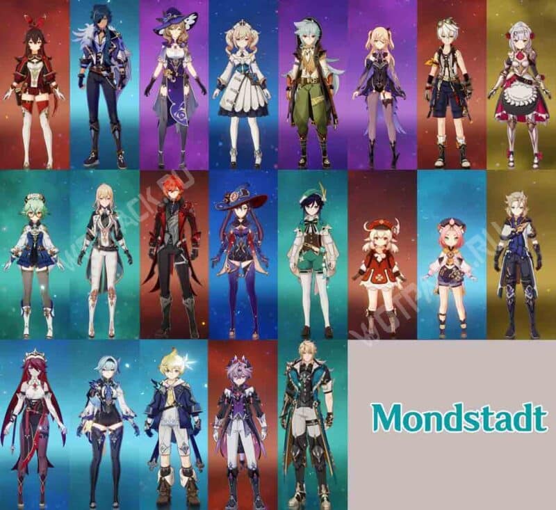 Какой рост персонажей Genshin Impact