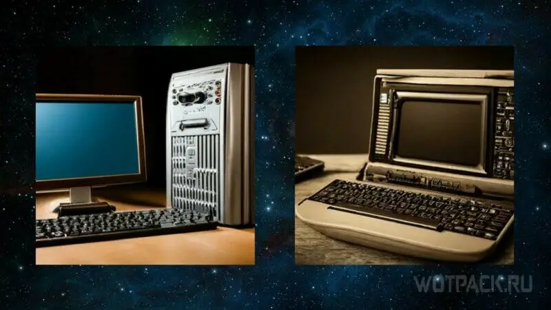 Старый компьютер.