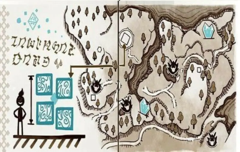 карта из книги Мики с гипостазисом