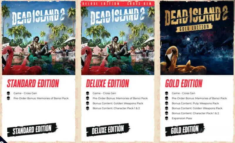 Виды изданий Dead Island 2