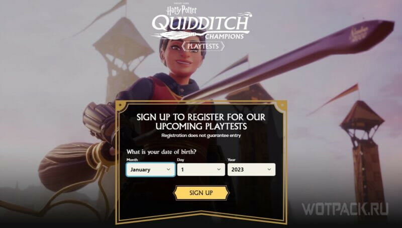 Регистрация на бета-тест Harry Potter: Quidditch Champions