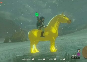 Золотая лошадь The Legend of Zelda Tears of the Kingdom