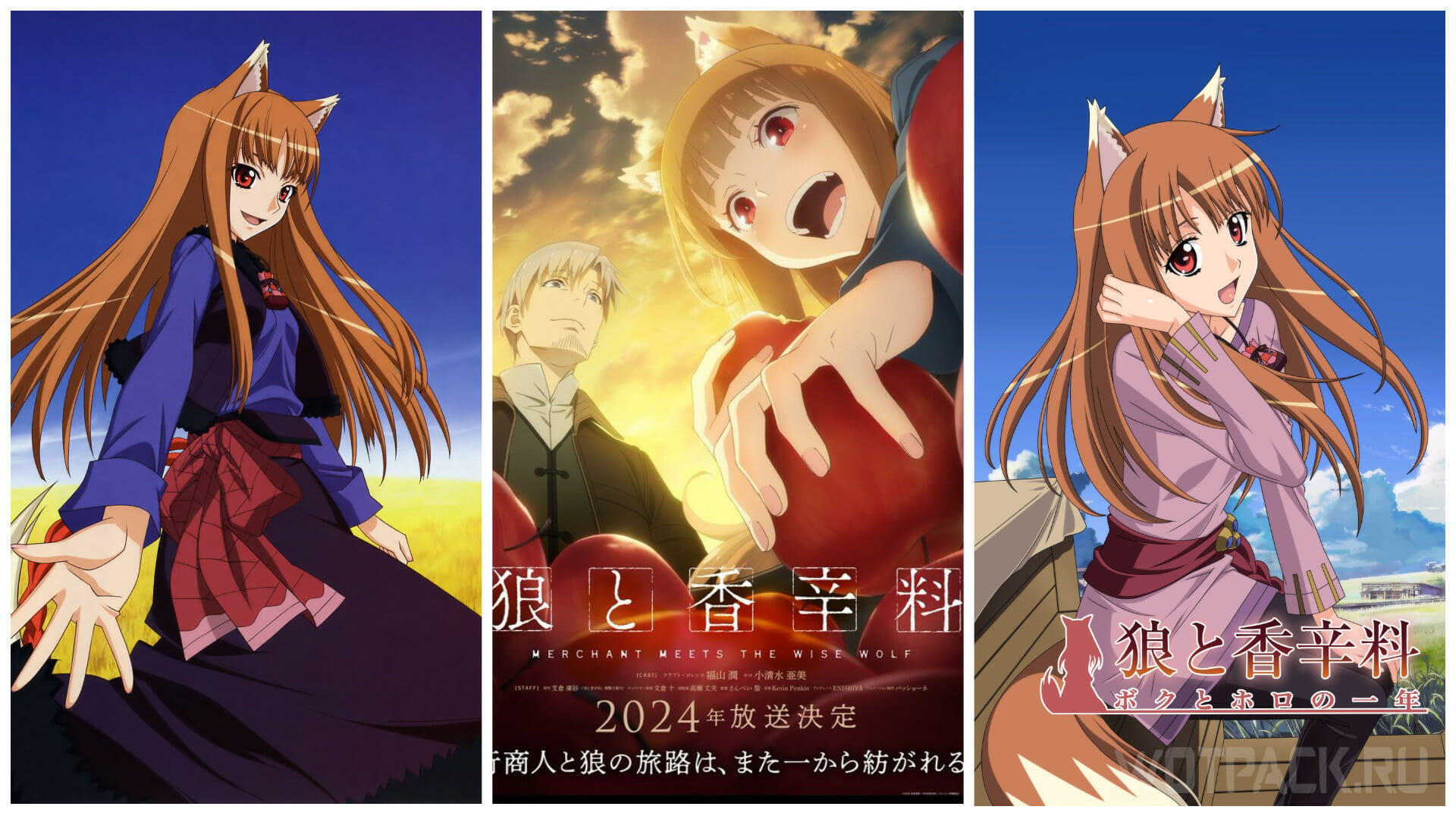 Wallpaper ID 1729415  anime wolf girls girls wolf anime girls 5K  spice spice and wolf holo free download