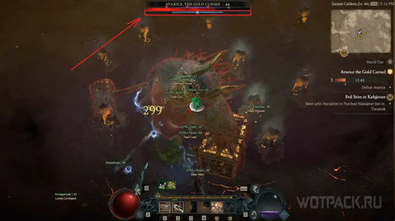Златолюбец в Diablo 4: как найти и победить мирового босса