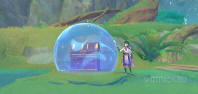 Драгоценный сундук под куполом в Театре мечтателей в Genshin Impact