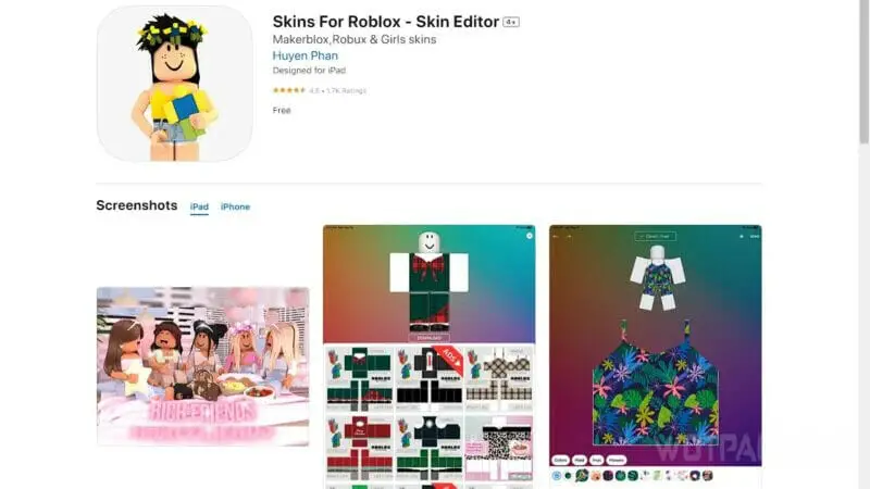 Skins voor Roblox Skin Editor